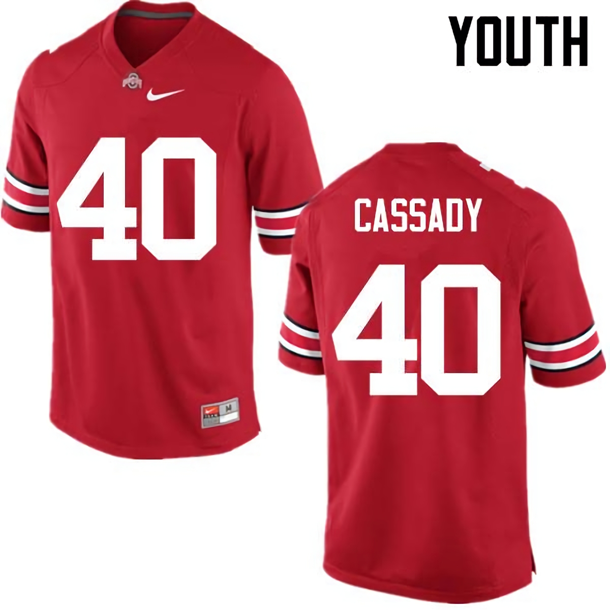 Howard Cassady Ohio State Buckeyes Youth NCAA #40 Nike Red College Stitched Football Jersey BMI7556JI